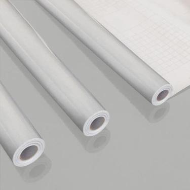 Imagem de Kit 15M Papel de Parede Adesivo Lavavel Laca Alto Brilho Cinza Claro -