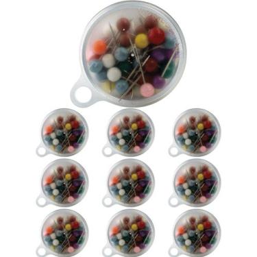 Imagem de Kit 500 Alfinetes Mapa Cortiça Isopor Colorido Sortido ACC