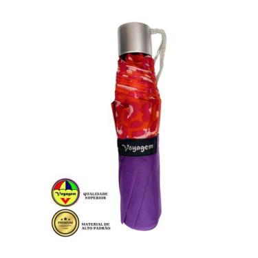 Imagem de Guarda Chuva Reforçado Voyagem 010Bl Roxo Laranja