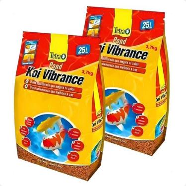 Imagem de Kit 2 Ração Peixe Koi Vibrance Sticks Tetra - 3,7Kg