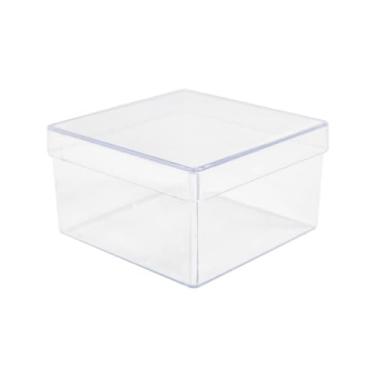 Imagem de Caixinha De Acrílico Transparente Resistente Lembrancinha Festa Doces Casamento Batizado (30, 7cm)