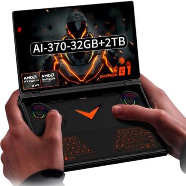 Imagem de ONE XPLAYER G1 (AMD-AI-370-32GB+2TB) 8.8 Inches Handheld Mini PC Video Game Console Portable Win 11 Home OS Laptop 144Hz 2560X1600 Touchscreen Pocket Tablet PC Black