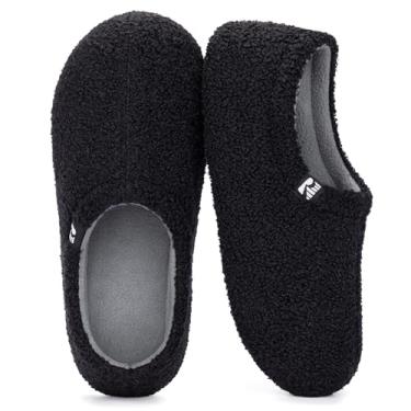 Imagem de RockDove Pantufa feminina de lã fechada nas costas, Preto, 5-6