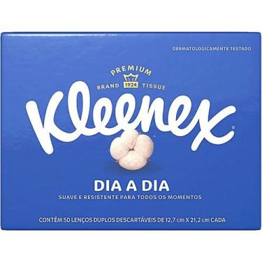 Imagem de Lenço de Papel Kleenex Dia a Dia - Box com 50 unidades