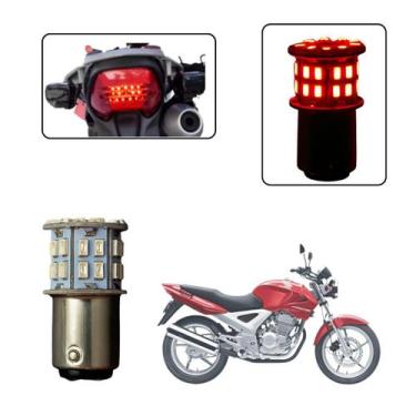 Imagem de Lâmpada Led Freio 2 Polo 1157 50 Leds Moto CBX 250