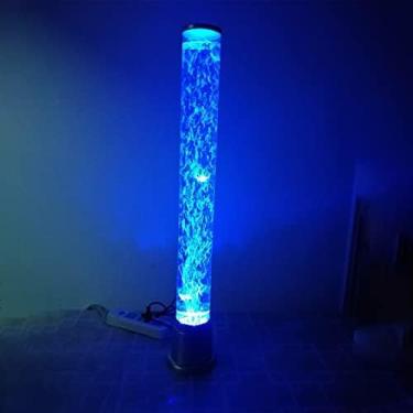 Imagem de Lâmpada De Bolha De Peixe 2,5 Pés Mood Jellyfish Aquarium Cool Night Light Com 7 Cores Mudando Lâmpada De Piso De Tubo De Bolha LED Para Presente De Decoração De Bar De Escritório Doméstico,78 Cm/