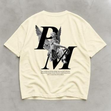 Imagem de Camiseta Preta Basica Oversized Caimento Longo Academia Y2k - Helvog, 