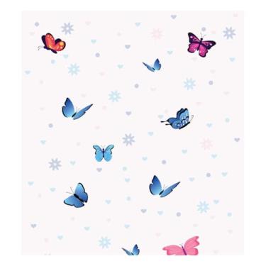 Imagem de Papel de Parede Decorativo, Borboletas, Cromo Sign