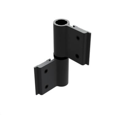 Imagem de Dobradiça Para Porta De Giro 2 Abas Dob689 Preta 2 Peças - UDINESE