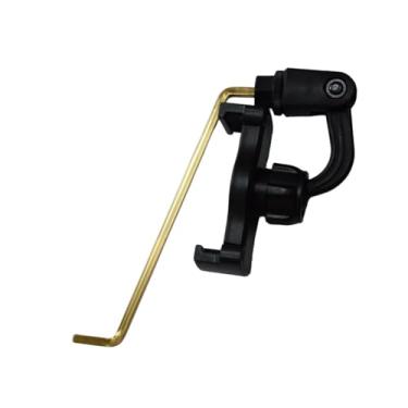 Imagem de MERIGLARE Suporte de telefone para saxofone alto, lira de marcha para sax, clipe de música giratório, suporte de música para saxofone para apresentações ao ar, Ouro