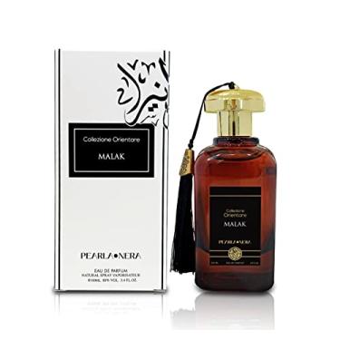 Imagem de PEARLANERA MALAK, um âmbar Oud, rosa esfumaçada e acordos de aroma de madeira. Perfume árabe para homens e mulheres. Perfume Arabe (Colônia unissex) 100 ml