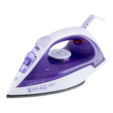 Imagem de Ferro de Passar Roupa a Vapor e a Seco Black+Decker FX1050 Branco e Ro