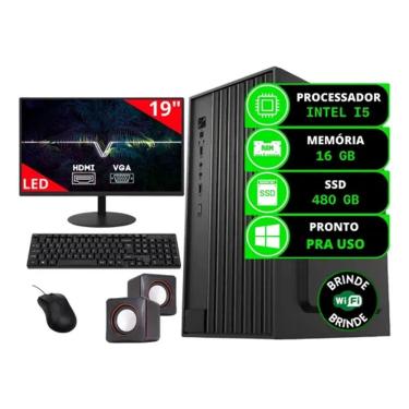 Imagem de Pc Completo Caixa De Som Intel I5 16gb Ssd 480gb Monitor - Desktop 04