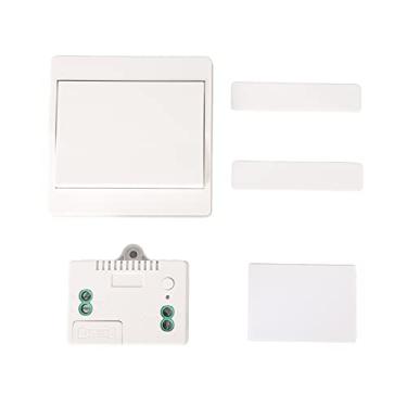 Imagem de Auto -potência Wireless Wirebell Battery Battery sem fio sino de porta de longa distância com receptor fácil instalação sem fiação sem perfuração para o escritório em casa white