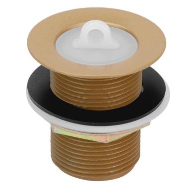 Imagem de Válvula/Ralo Tanque Pia E Cuba Metal Gold/Dourado 1.1/4``