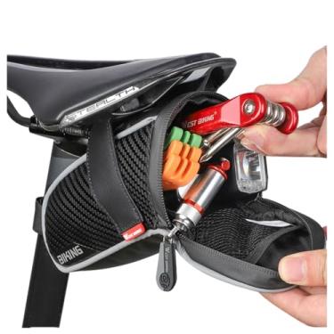 Imagem de UNIQOCK Bolsa para assento de bicicleta, bolsa de selim de bicicleta, bolsa sob o assento, bolsa de selim para bicicleta, bolsa de ciclismo, bolsa de bicicleta à prova d'água para todos os nossos