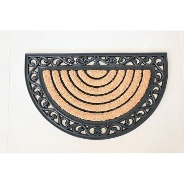 Imagem de Capacho Arco Irís Fibra De Coco Antiderrapante 45x75cm - Kacyumara