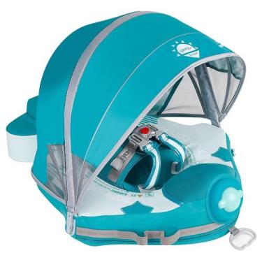 Imagem de Bóia de natação HECCEI Mambobaby com dossel para 3-48 meses verde