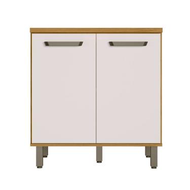 Imagem de Balcão 2 Portas (Com Tampo) 80cm Criare Freijo Off Acetinado - SSX Multicoisas