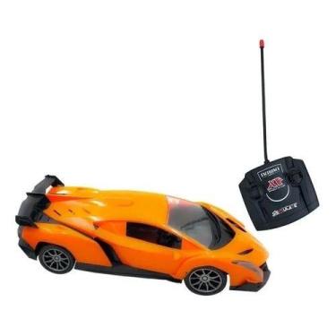 Imagem de Carrinho Controle Remoto 1:16 Importway Com Luzes Laranja
