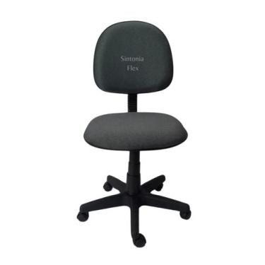 Imagem de Cadeira Executiva Giratoria Pistão A Gás Base Ferro Tecido - Sintonia 