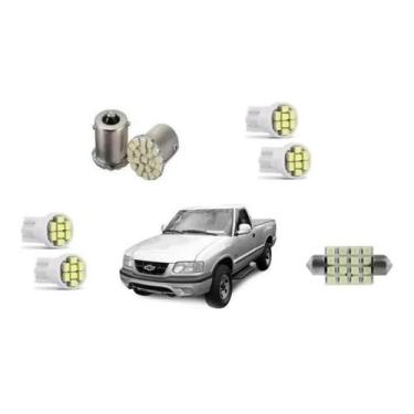 Imagem de Kit Lampada Led S10 1997 1998 1999 2000 Pingo Teto Placa Re - Techone