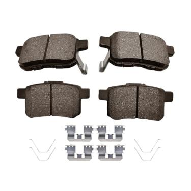 Imagem de PM Auto Substituição de pastilhas de freio traseiras para Acura TSX 2009-2014, Honda Accord 2008-2017, conjunto de 4 pastilhas de freio de cerâmica
