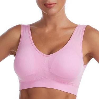 Imagem de Top Cropped Bralette Sem Costura, Sem Aro, Confortável, Acolchoado E R