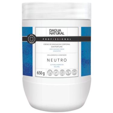 Imagem de Creme De Massagem Corporal Dagua Natural Neutro 650g Sem Perfume Hidra