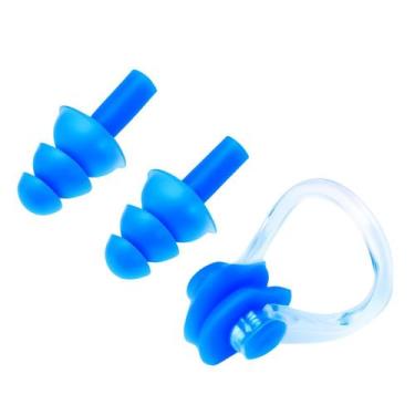 Imagem de Kit Protetor Hero Band Ouvido e Clip Nasal Presilha Nariz para Natação