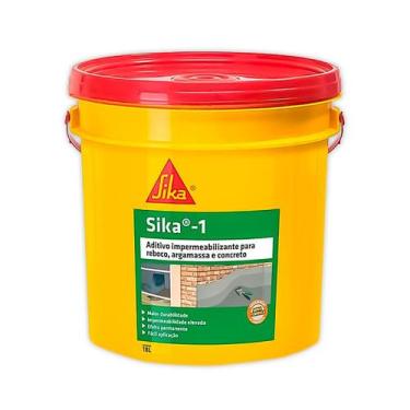 Imagem de Aditivo Impermeabilizante Para Concreto Sika 1 Balde de 18L Argamassa 