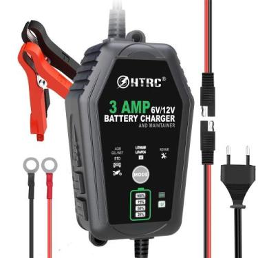 Imagem de Carregador De Bateria Inteligente 6V 12V 3000mA Para Baterias De Lítio