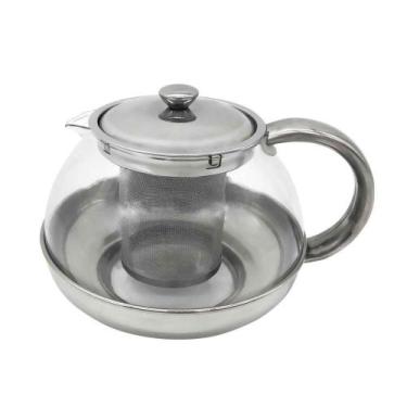 Imagem de Bule Para Chá Com Infusor Vidro/inox 800ml - Gici Casa