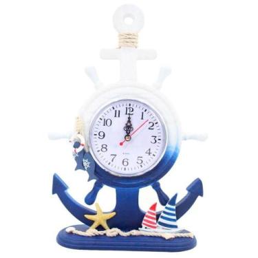 Imagem de Relógio De Mesa Ancora Náutico Marítimo - Gici Decor
