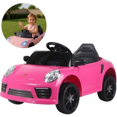 Imagem de Carrinho Elétrico Infantil Design Esportivo Luzes Farol Som Controle R