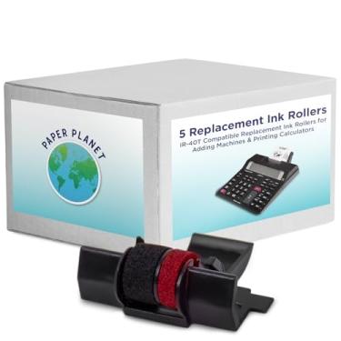 Imagem de Fitas de calculadora de impressão vermelhas e pretas compatíveis com IR40T da Paper Planet | Fita de tinta de máquina de adição de substituição compatível com Select Canon, Casio, Sharp e Victor IR40T