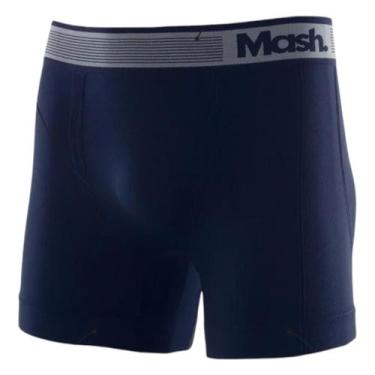 Imagem de Cueca boxer microfibra sem costura mash ref:710.01, Azul marinho, G