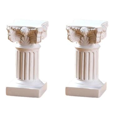 Imagem de MotiveTech 2 Peças de Coluna Romana, Colunas Gregas, Esculturas de Resina, Estatuetas, Estátuas de Coluna Romana para Festas Internas E Externas, Casa, Style B, Tamanho real