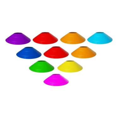 Imagem de 2X Kit Funcional Treino Agilidade 10 Pratos Chapéus Chinês