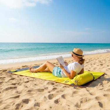 Imagem de Tapete Impermeável Esteira Grande 2,10x2m Praia Piquenique Camping - B