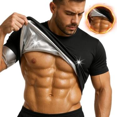 Imagem de Camisa Térmica Masculina com Manga Modelo Sauna Compressão Queima Gord