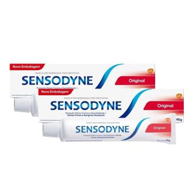 Imagem de Kit 2 Creme Dental Sensodyne para Dentes Sensíveis 90g