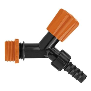 Imagem de 3X Torneira Plástica Adaptador 1/2 E 3/4 Para Jardim Tramont