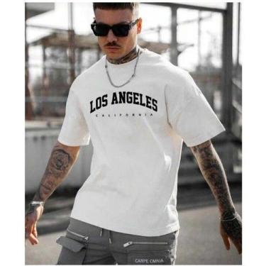 Imagem de Camiseta Casual Personalizada 'LA Califórnia' Alta Qualidade - Renovar