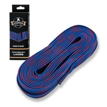 Imagem de Cadarços de skate de hóquei 213,4 cm 243,8 cm 274,3 cm 304,8 cm Preto Branco Senior Junior Youth - Cadarços de skate de gelo encerados e de tecido - Renda de hóquei durável com ajuste firme para