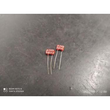 Imagem de 1x Capacitor Mica Prata 0,39pf/100v Tolerancia 0,5pf Icl