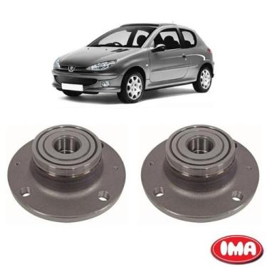 Imagem de Par Cubo Da Roda Traseira Com Rolamento - 206 1999 A 2009 - Al-973 - I