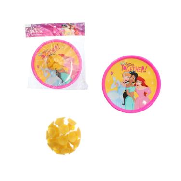 Imagem de Brinquedo Agarra e Lança autêntico Princesas 2 Pratos 1 Bola