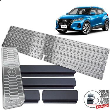 Imagem de Descanso + Soleira Nissan Kicks 2022 / Prata Baixo Relevo