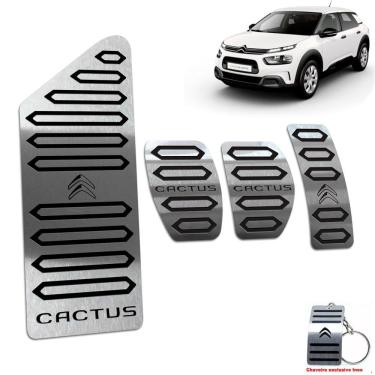 Imagem de Descanso + Pedaleira Manual Citroen C4 Cactus Aço Inox Preto